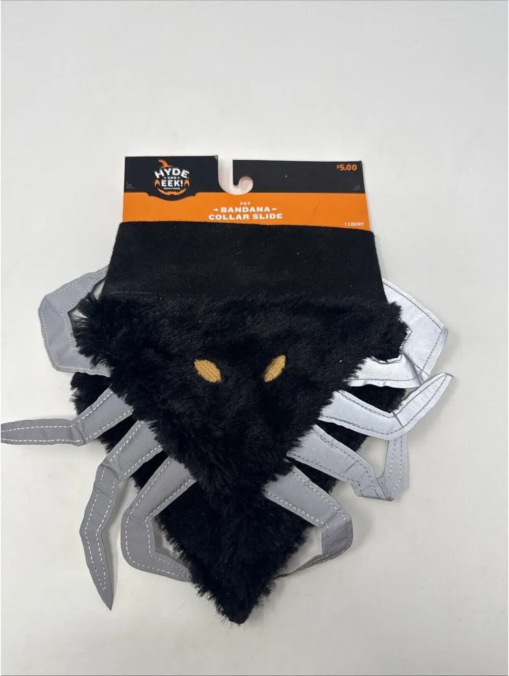 Hyde & EEK! Boutique Spider Dog Collar Slide Bandana, All size dogs